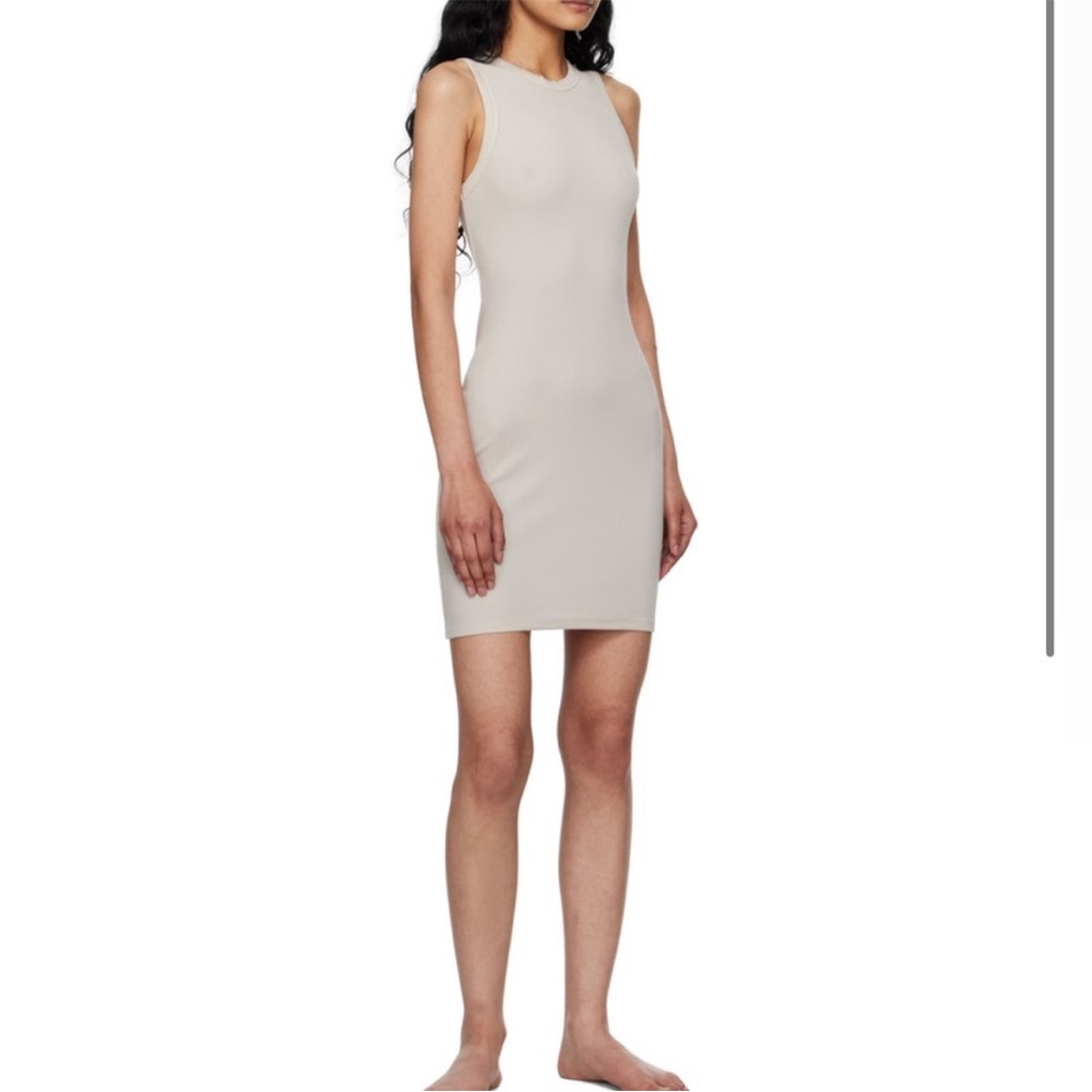 SKIMS COTTON RIBBED TANK DRESS
